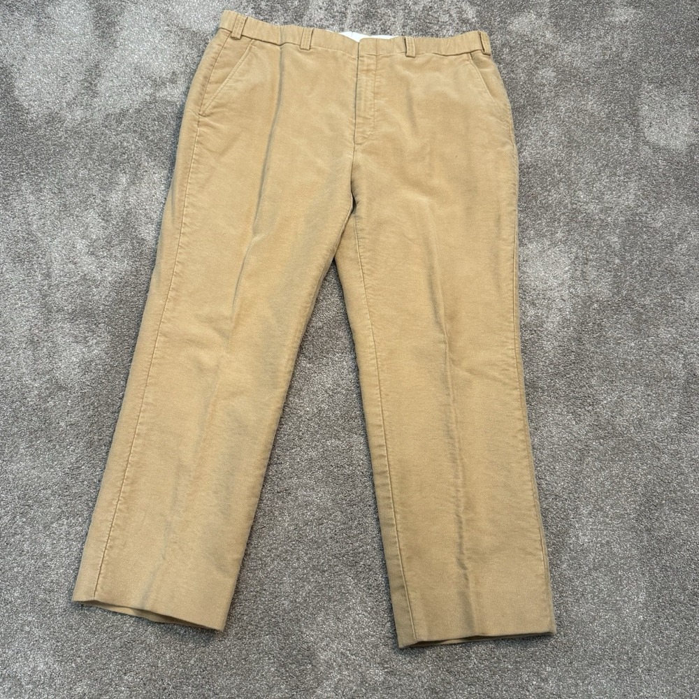 ORVIS Men's Size 40 Chino Pants‎ Flat Front Straight Leg Soft Cotton  Tan Camel